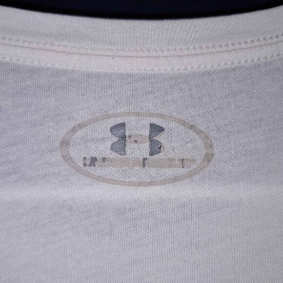 Under Armour Men’s XL White HeatGear Short Sleeve T-Shirt Loose Fit - Picture 5 of 6
